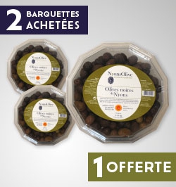 2=3 Black olives from NYONS AOP 550g