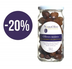 SPECIALE OFFER -Black olives with Provence herbs 210 g