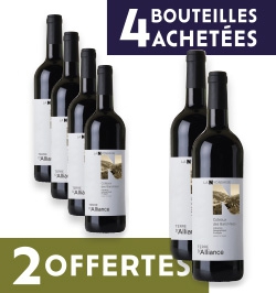 OFFRE SPÉCIALE Coteaux des Baronnies Rouge IGP "TERRE D'ALLIANCE" 4+2 Offertes