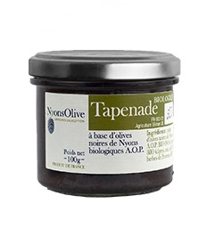 Tapenade à base d'olives noires de Nyons AOP Bio - 100 g