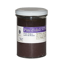 Glass jar 180 g olive paste with Provence herbs