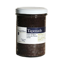 Glass jar 180 g of Tapenade with black olives from Nyons PDO