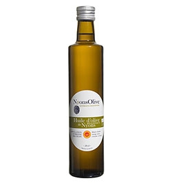Glass bottle 50 cl Extra Virgin olive oil NYONS PDO ORGANIC -