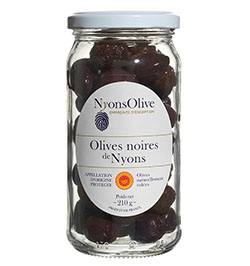 Bocal Olives Noires De Nyons Aop Nature 210 G Nos Olives De Nyons Boutique Vignolis