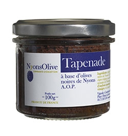 Tapenade with black olives from Nyons PDO