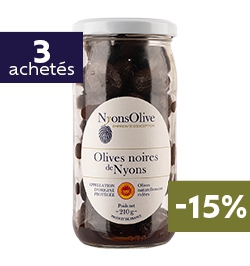 SPECIAL OFFER LOT 3 JAR OLIVES AOP NYONS -15%