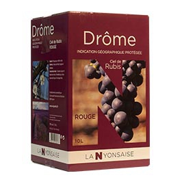 Vin de Pays Drôme Rouge IGP - BIB 10 L