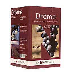 WINES Red in L Drôme Bag bag - 5 - box Box in - - IGP Online in shop wine Wine Vignolis