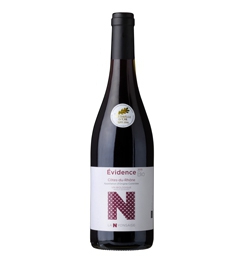 Côtes du Rhône PDO-Organic Red "EVIDENCE" - box of 6 bottles