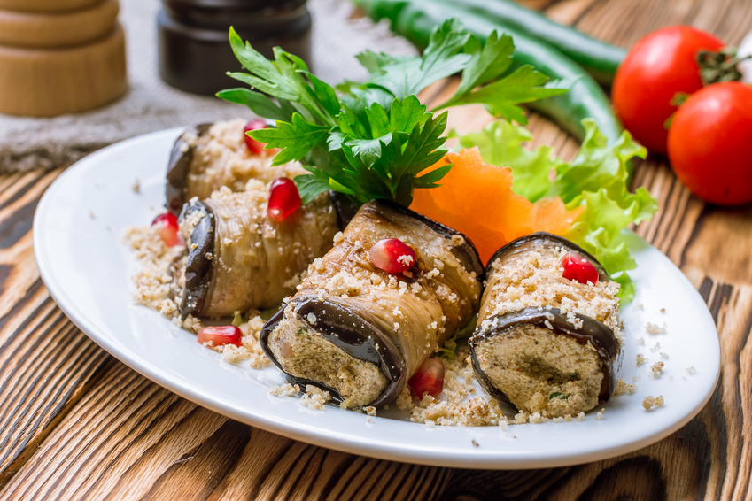 PAPETON D'AUBERGINES À LA TAPENADE AUX OLIVES NOIRES NYONS AOP