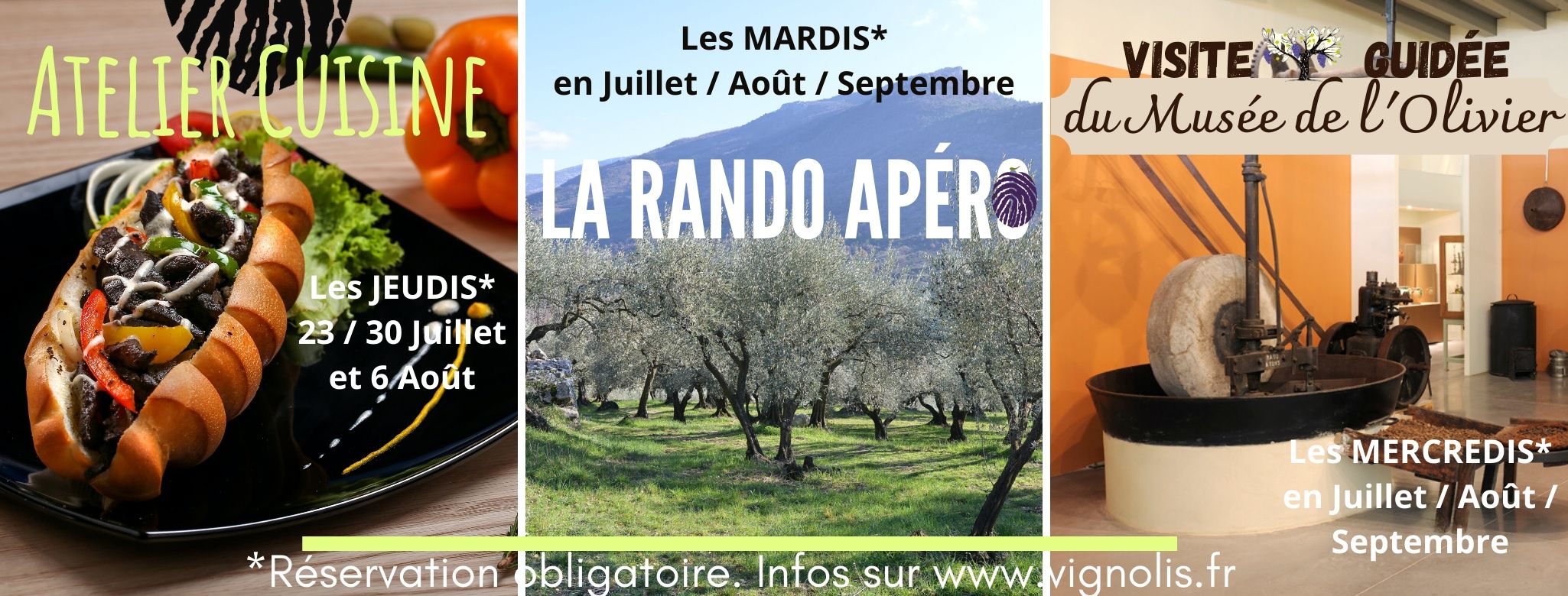 Animations estivales Espace Vignolis
