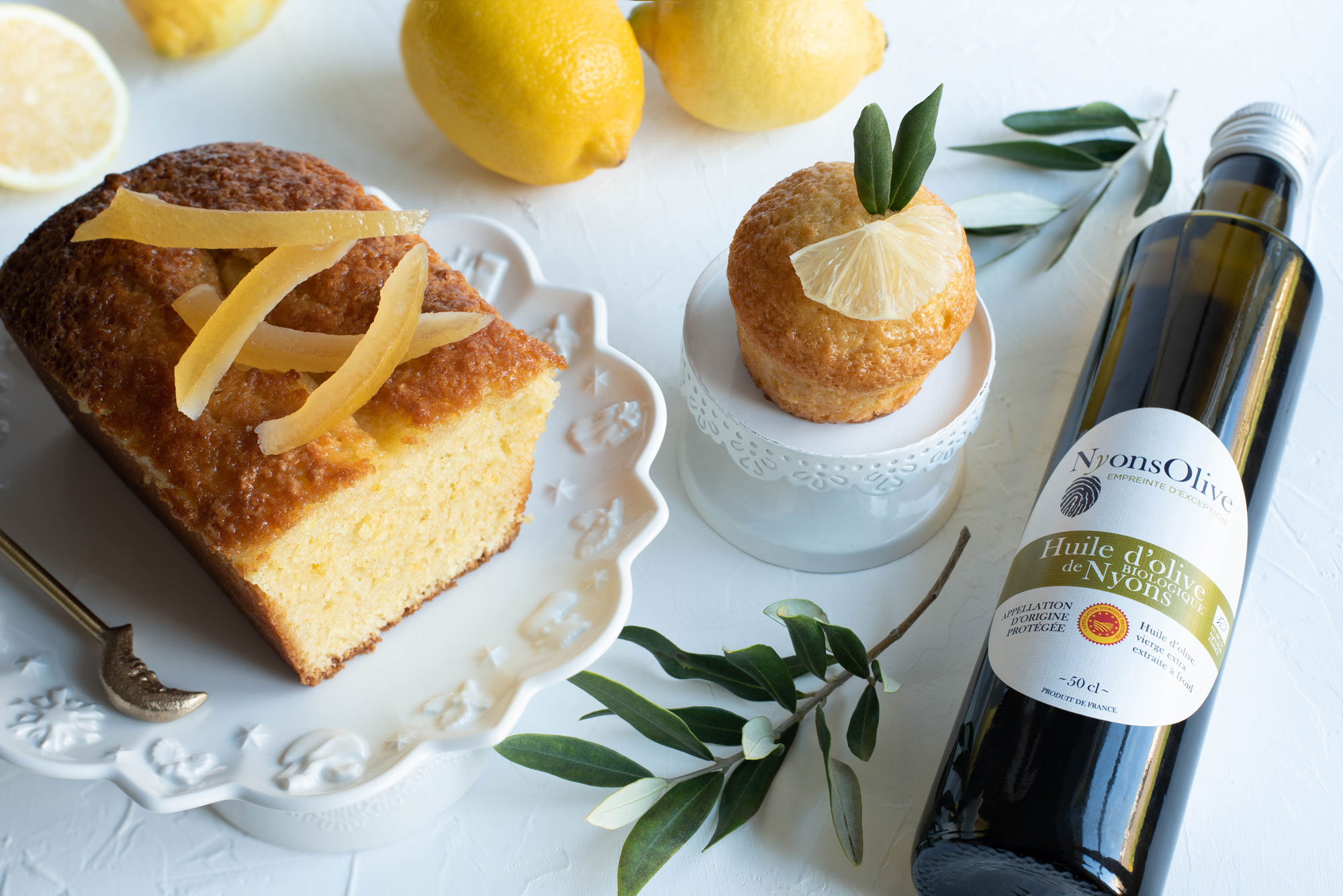Cake au citron et à l’huile d’olive de Nyons biologique NyonsOlive