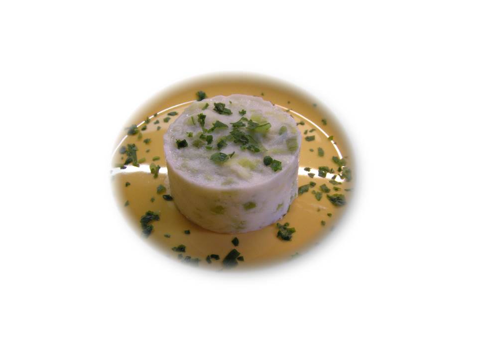 BAVAROIS AUX POIREAUX ET HUILE D'OLIVE NYONSOLIVE